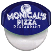 Monical's Logo Transparent Blue Pizza Cutter